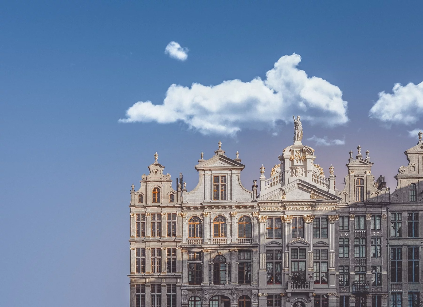 Clouds over the Brussels skyline